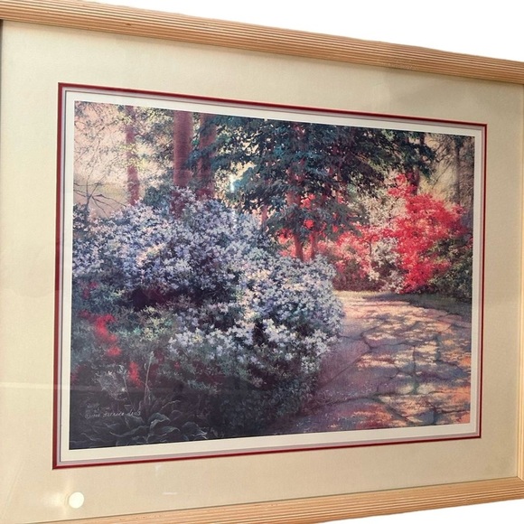 Barbara Hails "Azalea Walk" Original Lithograph, Framed, Signed, Limited Edition - Picture 1 of 3